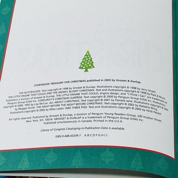 Storybook Treasury Christmas Children Book Bedtime Classic Story Tales Picture - Picture 3 of 12